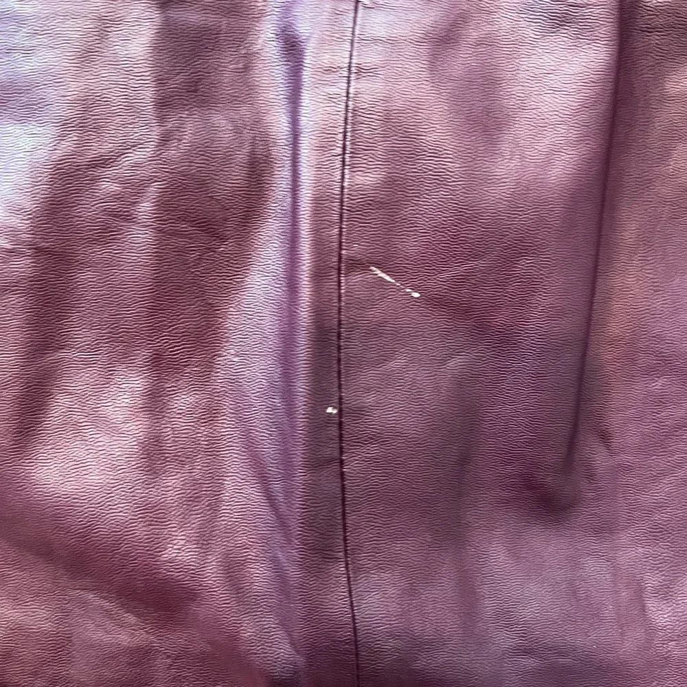 Free People Burgundy Faux Leather Mini Skirt Size 6